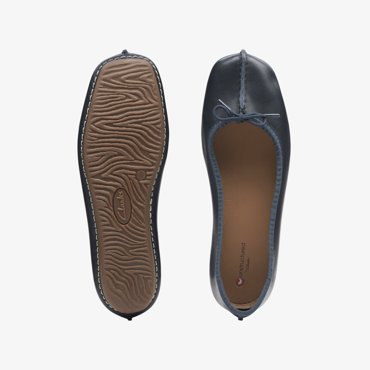 Freckle Ice Navy Leather - Clarks Women