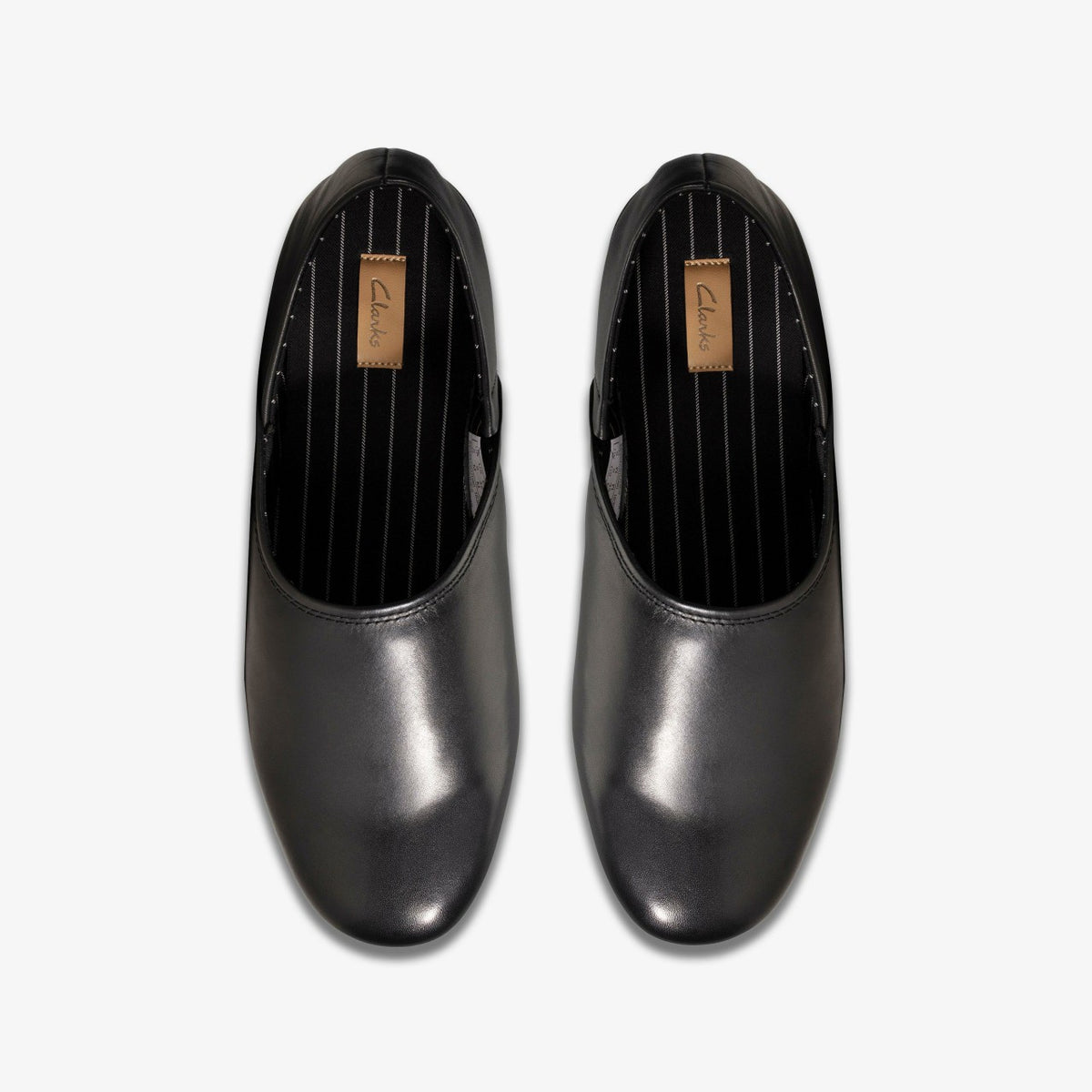 Harston Elite Slipper Black Leather - Clarks Men
