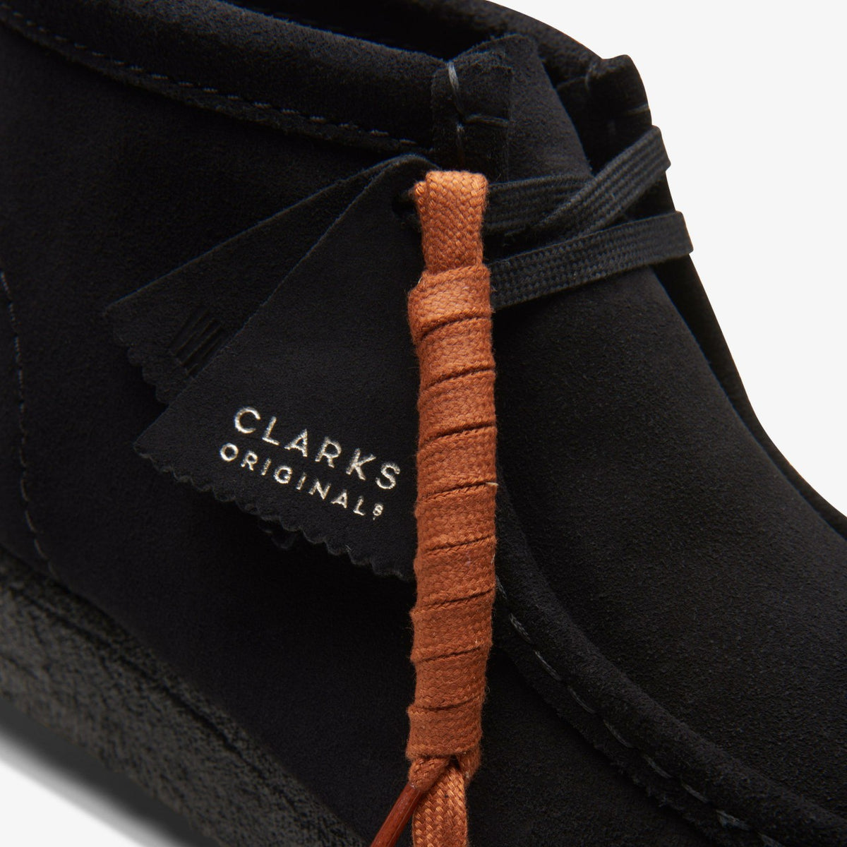 Wallabee Boot Black Suede - Clarks Men