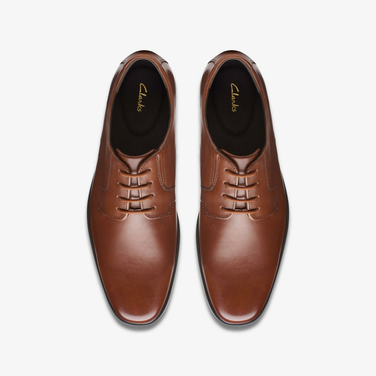 Howard Walk Dark Tan Leather - Clarks Men