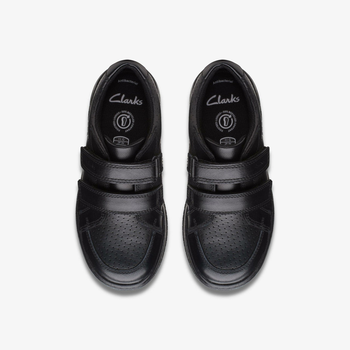 Fawn Strap Kid Black Leather - Clarks Kids