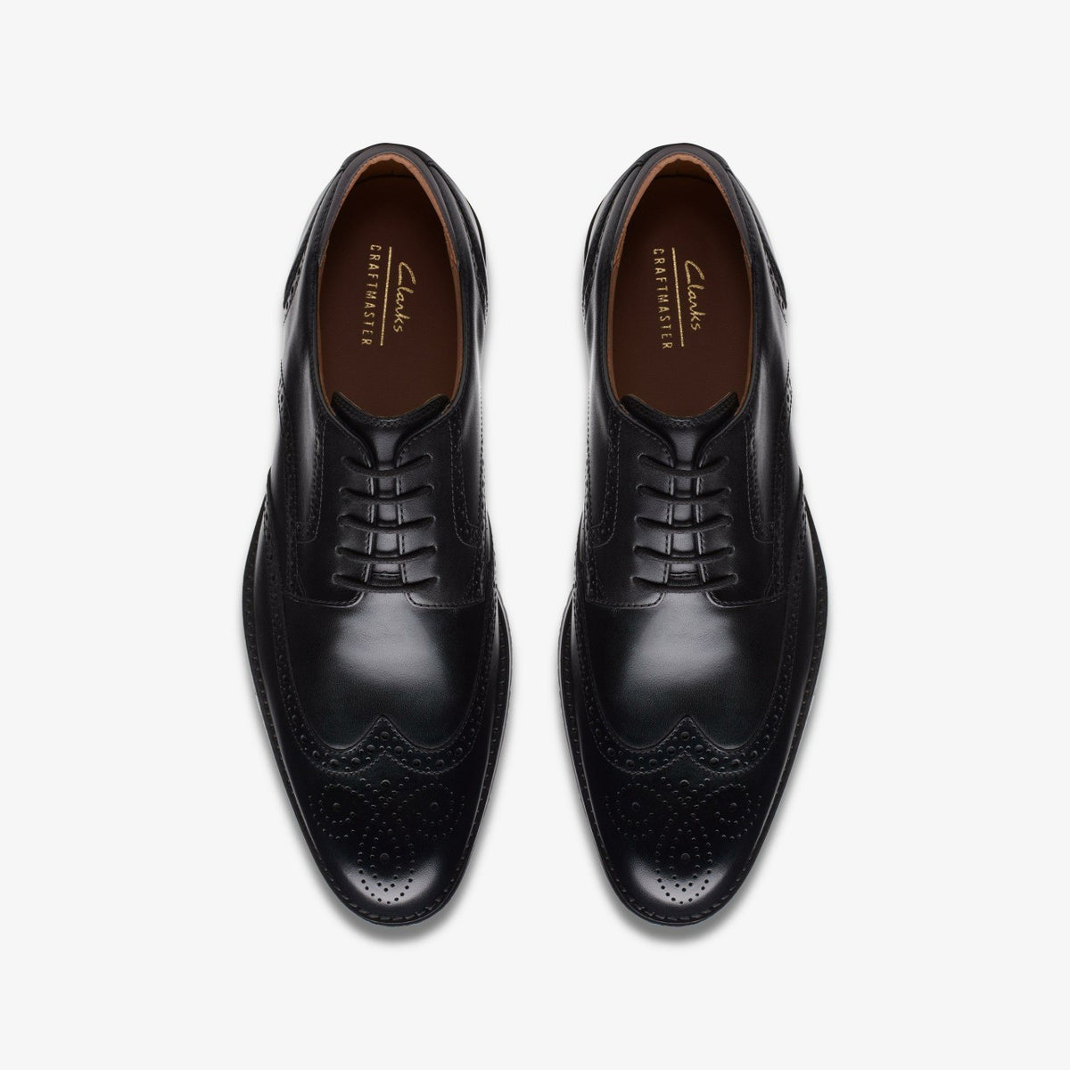 Craft Arlo Limit Brogue Black Leather - Clarks Men