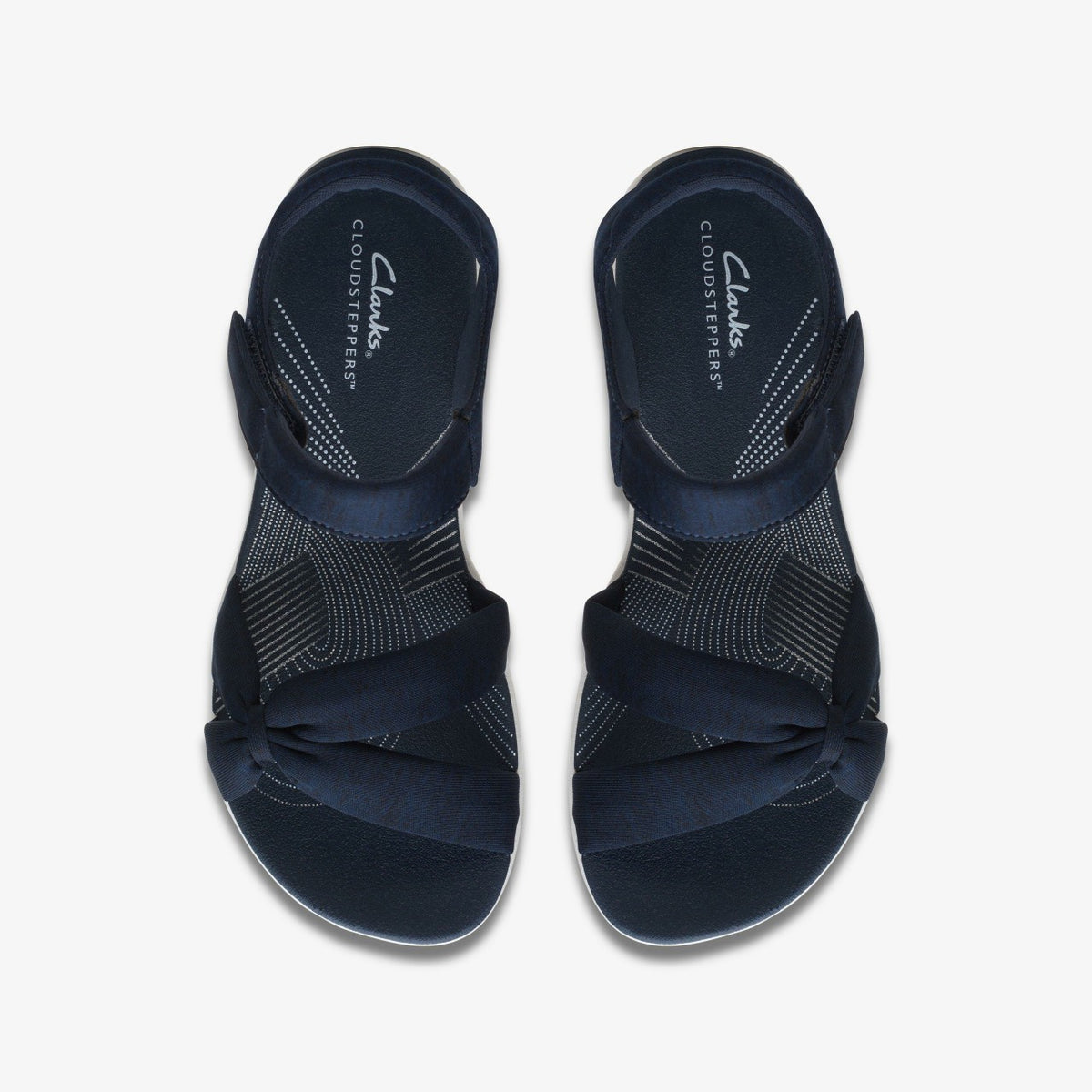 Arla Shore Navy Textile - Clarks Women