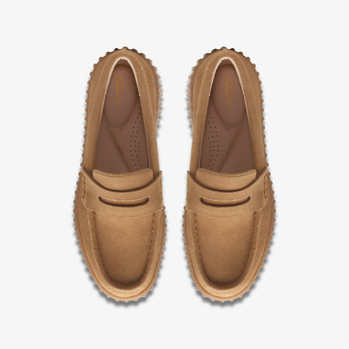 Torhill Penny Loafer Light Tan Suede - Clarks Women