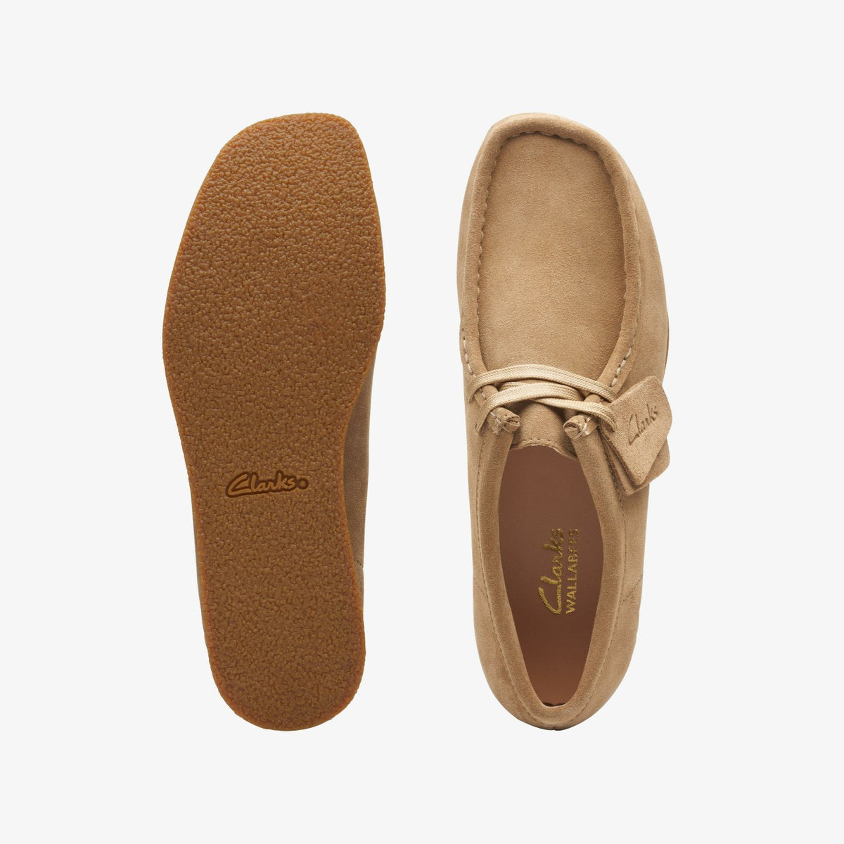Wallabee EVO Shoe Dark Sand Suede - Clarks Women
