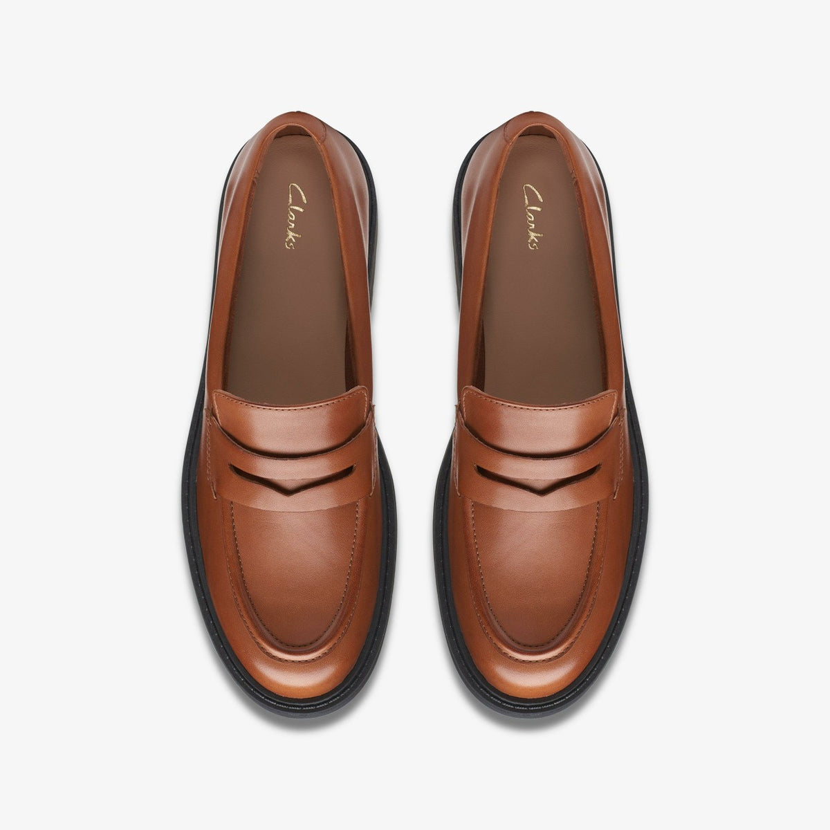 Orinoco 2 Penny Loafer Dark Tan Leather - Clarks Women
