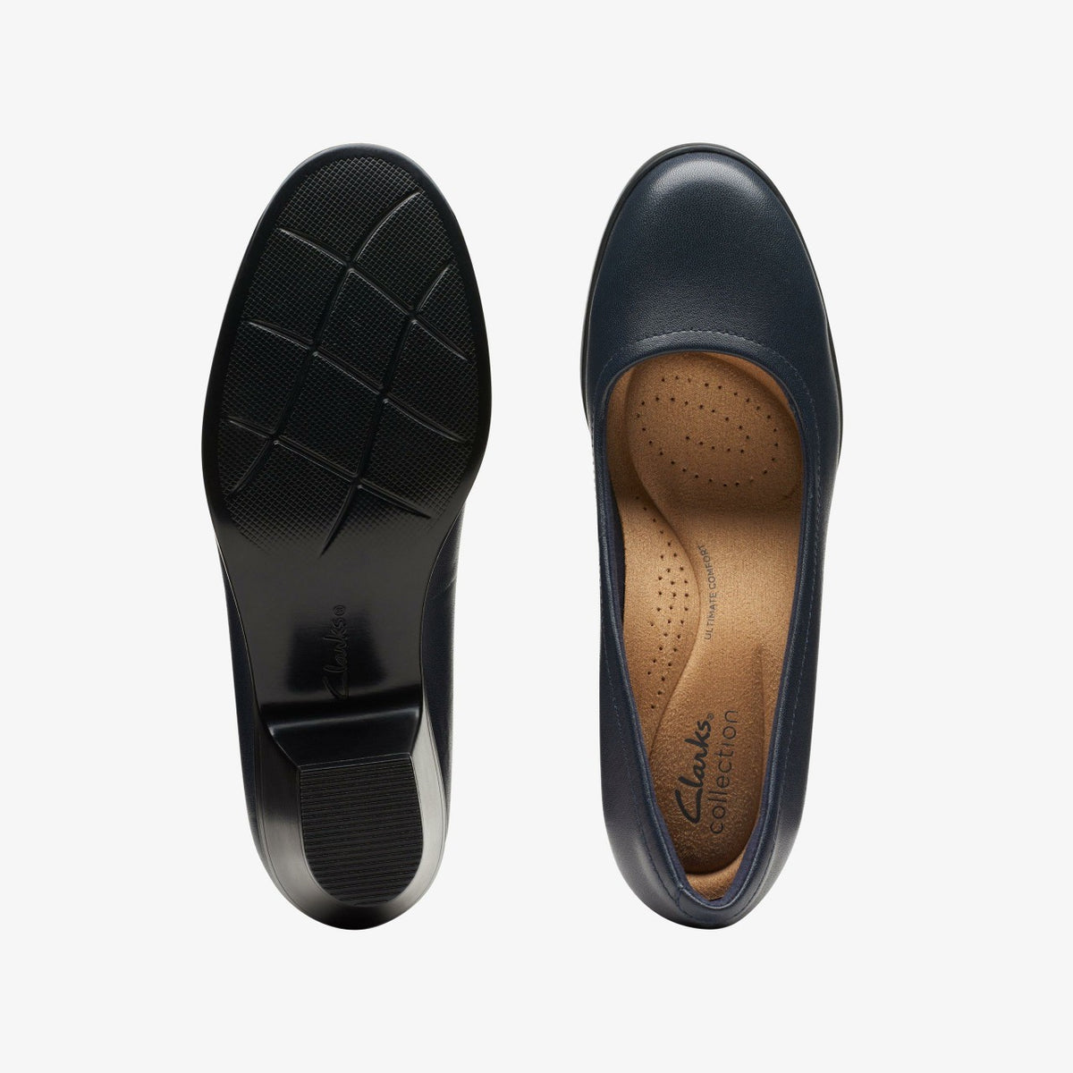Emily2 Ruby Navy Leather - Clarks Women