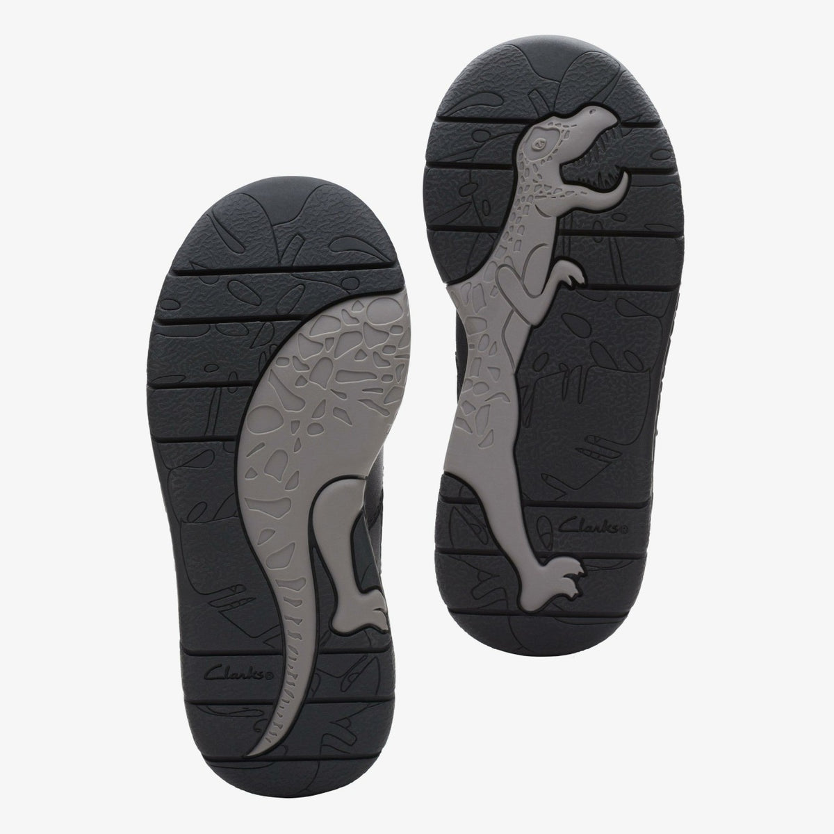 Steggy Stride Kid Black Leather - Clarks Kids