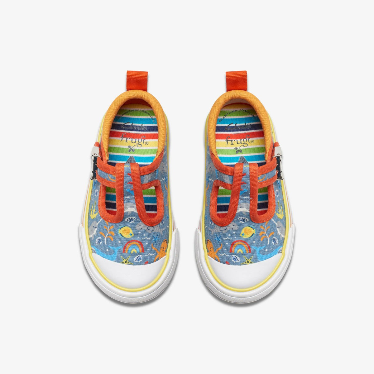 Foxing Fish Toddler Grey Print - Clarks Kids