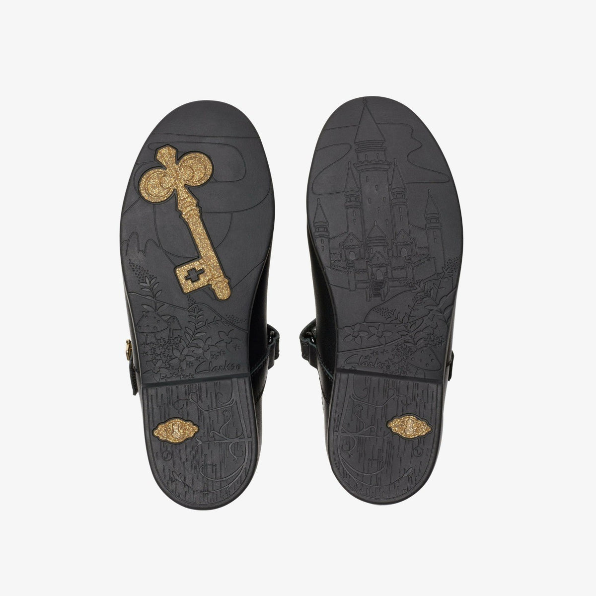 Lock Magic Kid Black Leather - Clarks Kids