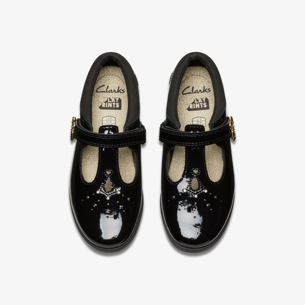 Lock Shine Kid Black Patent - Clarks Kids
