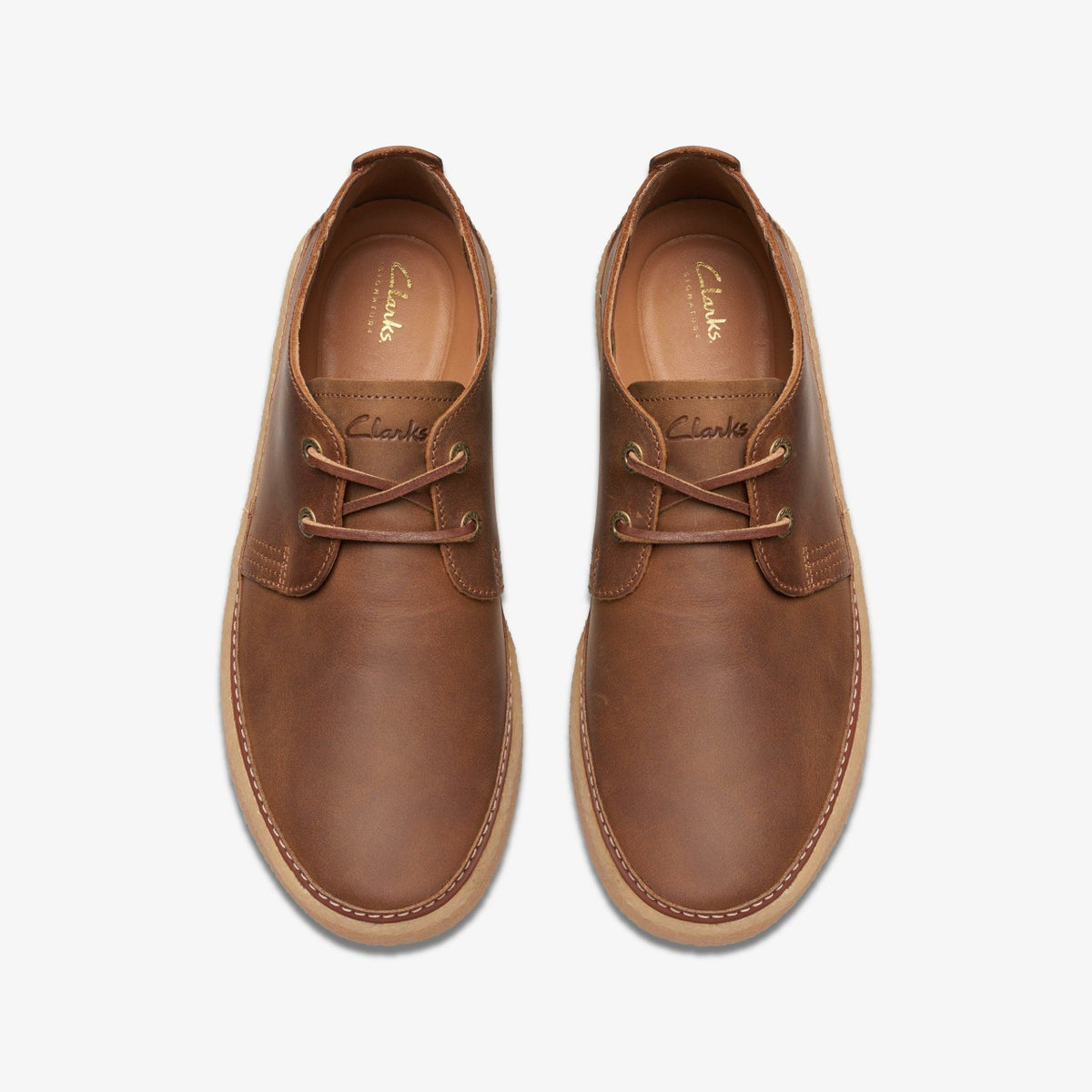 Clarkwood Low Beeswax Leather - Clarks Men