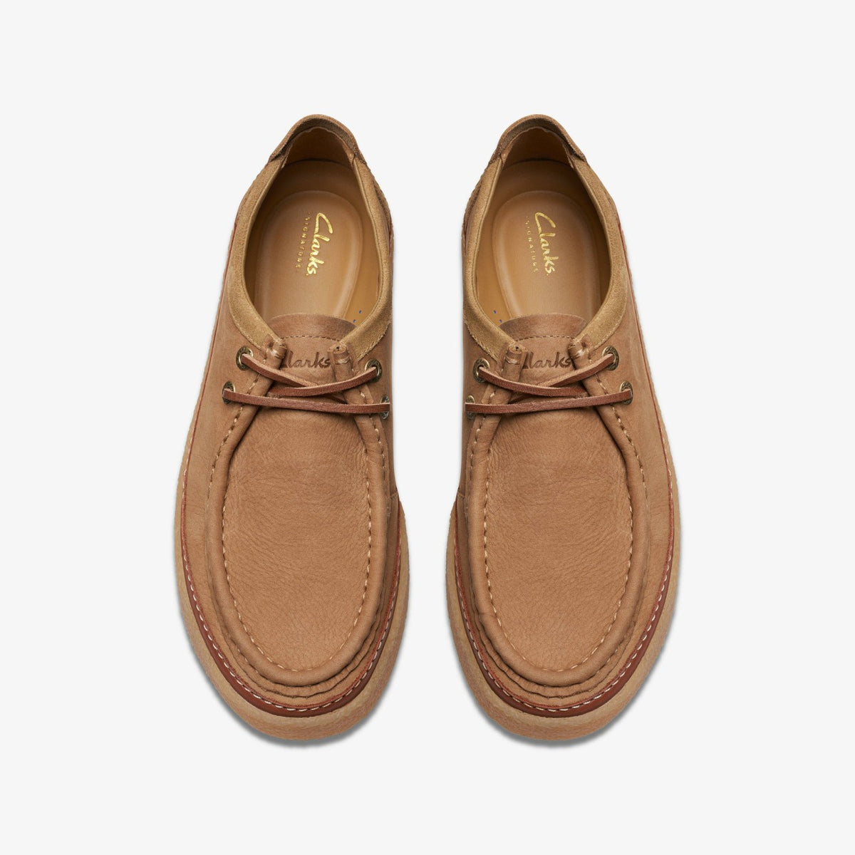 Clarkwood Moc Dark Sand - Clarks Men