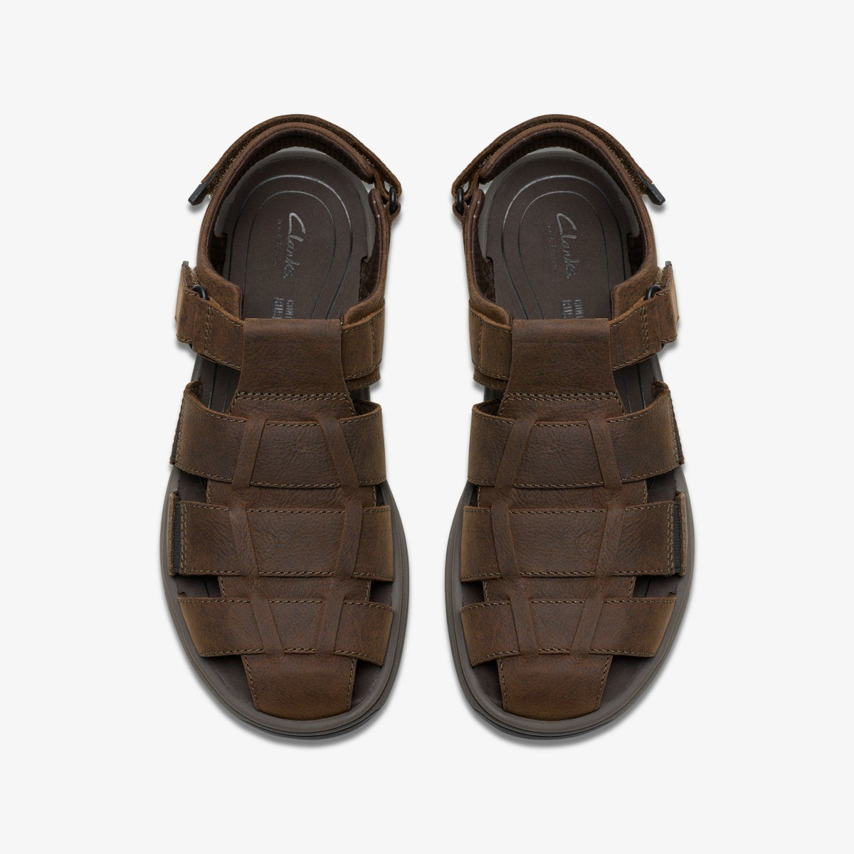 Saltway Cove Dark Brown Leather - Clarks Men