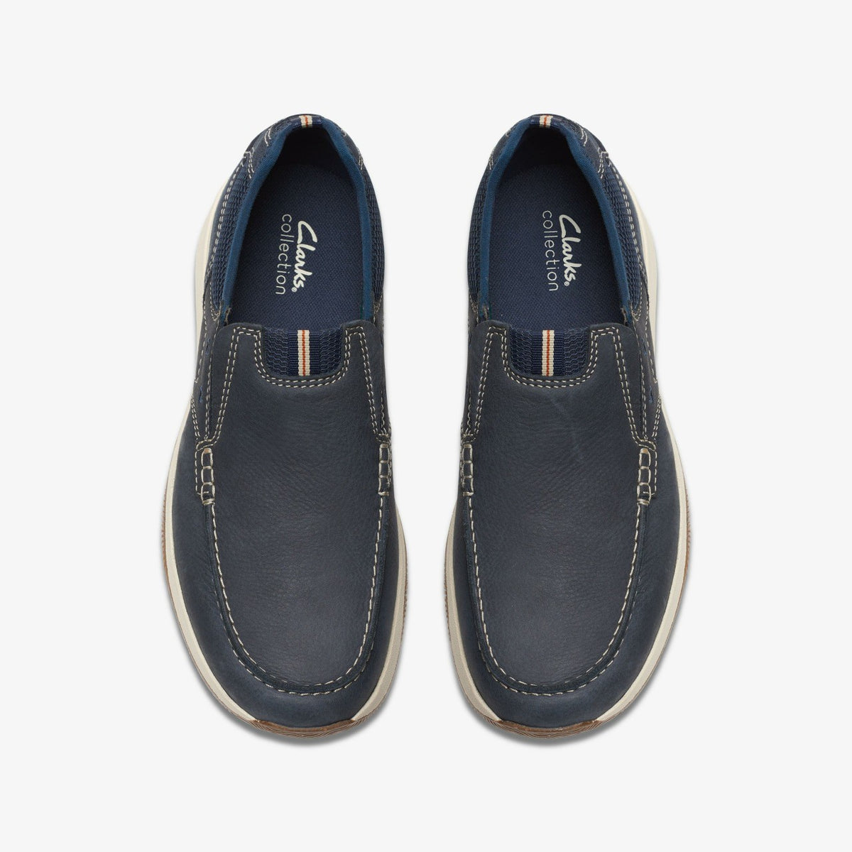 Sailview Step Loafer Navy Nubuck - Clarks Men