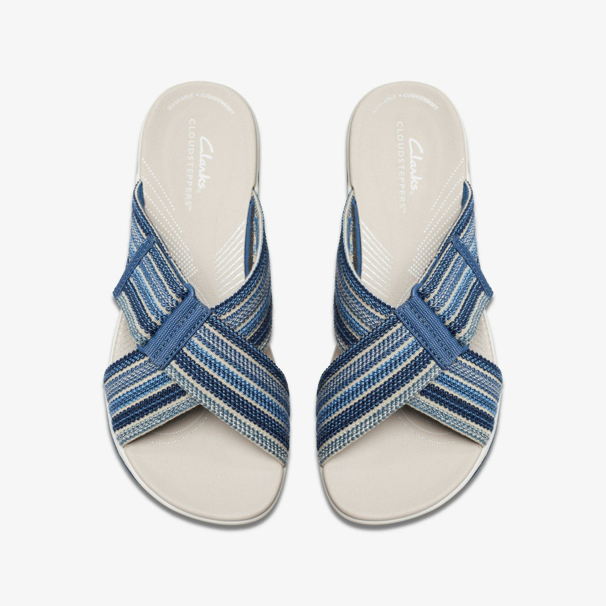 Arla Wave Blue Combination - Clarks Women