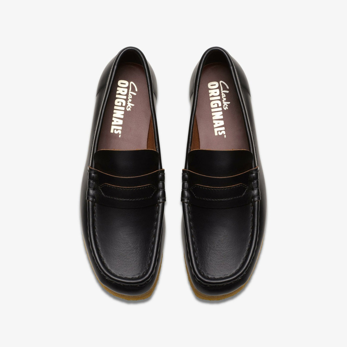 Wallabee Loafer Black Smooth Leather - Clarks Women