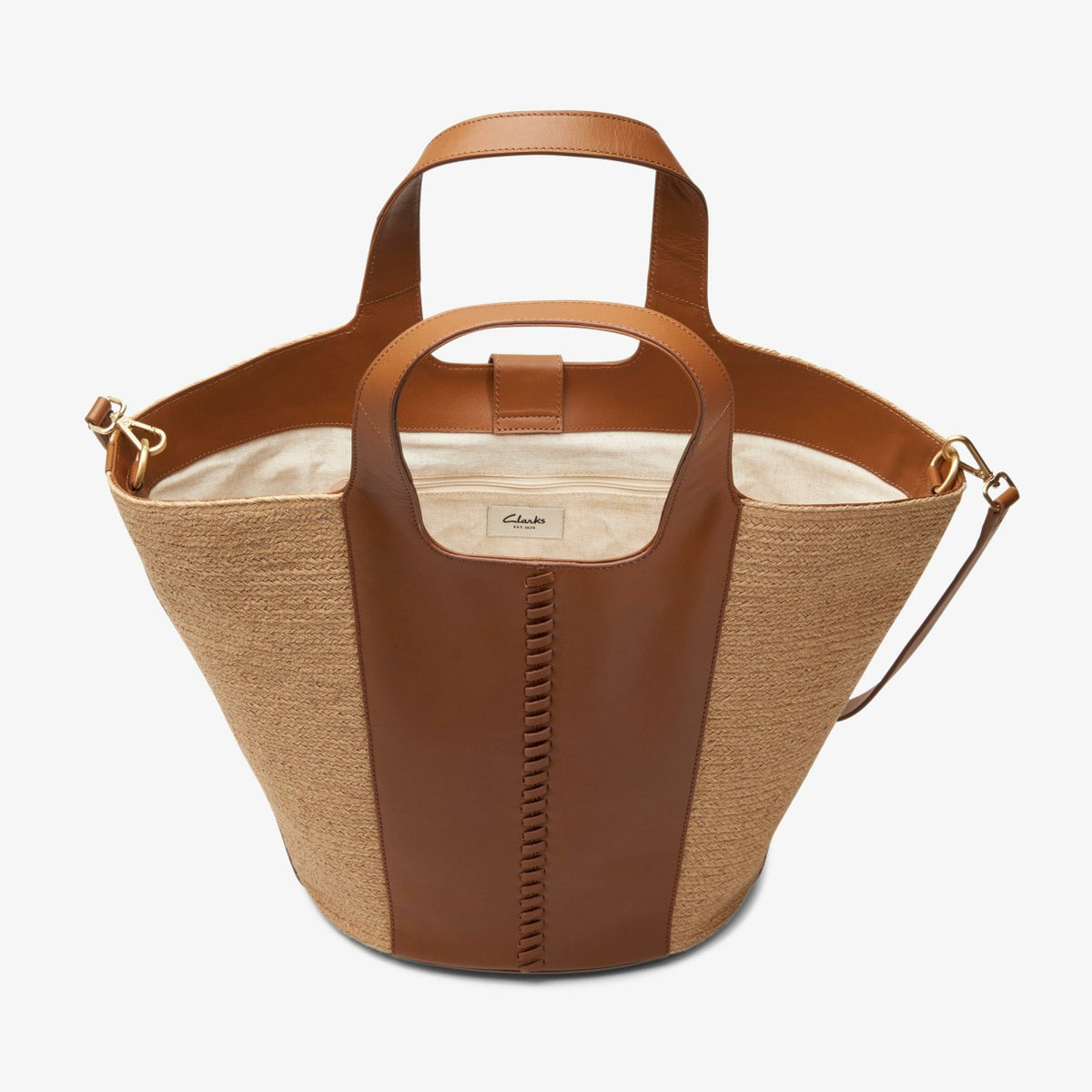 Summery Large Tan Leather - Clarks Women