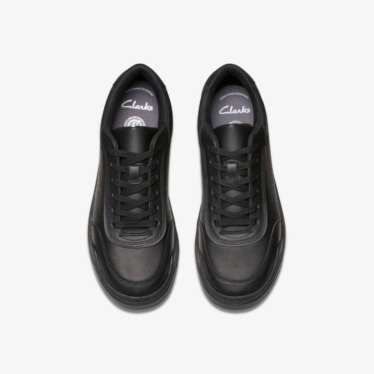 Urban Solo Older Black Leather - Clarks Kids
