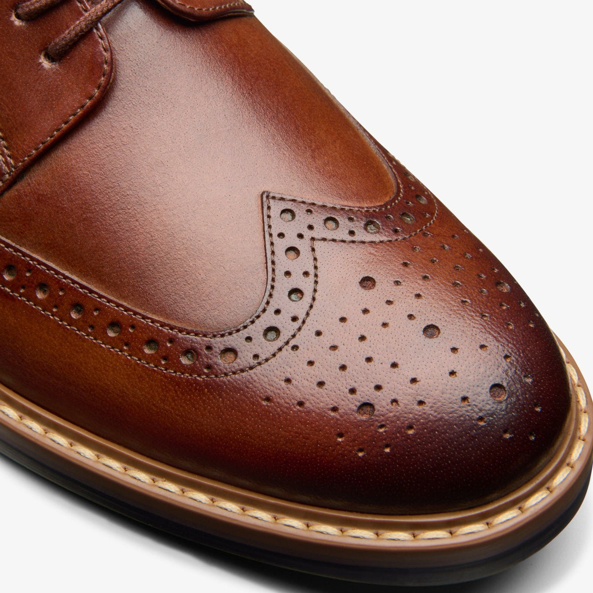 Aldwin Limit Brogue Mid Tan Leather - Clarks Men