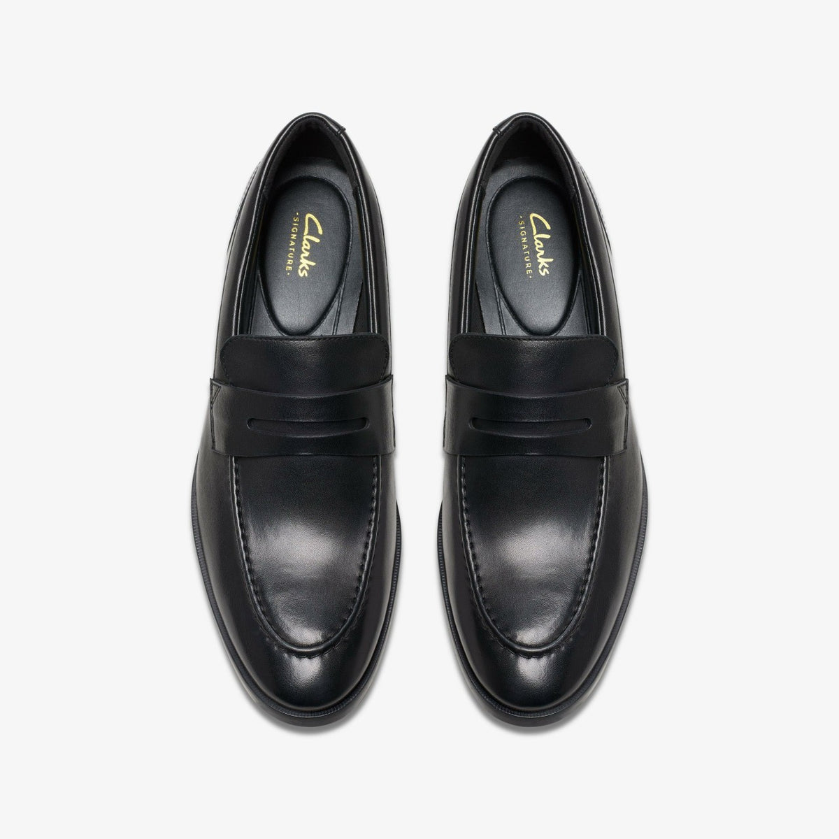 Brandon Step Loafer Black Leather - Clarks Men