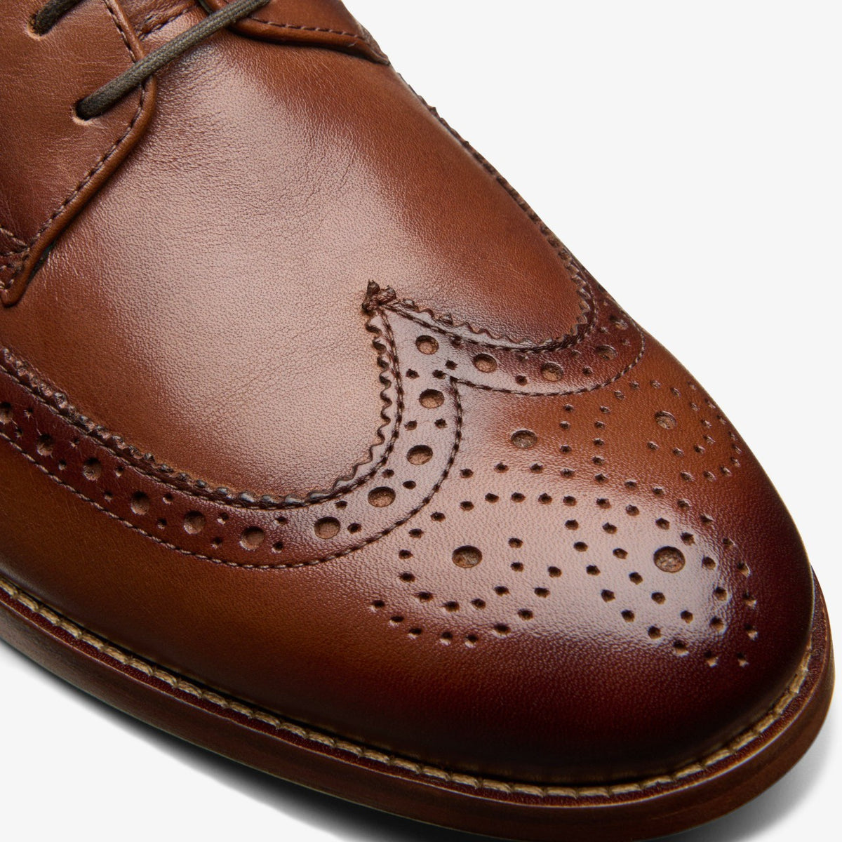 Craft James Tip Brogue Mid Tan Leather - Clarks Men