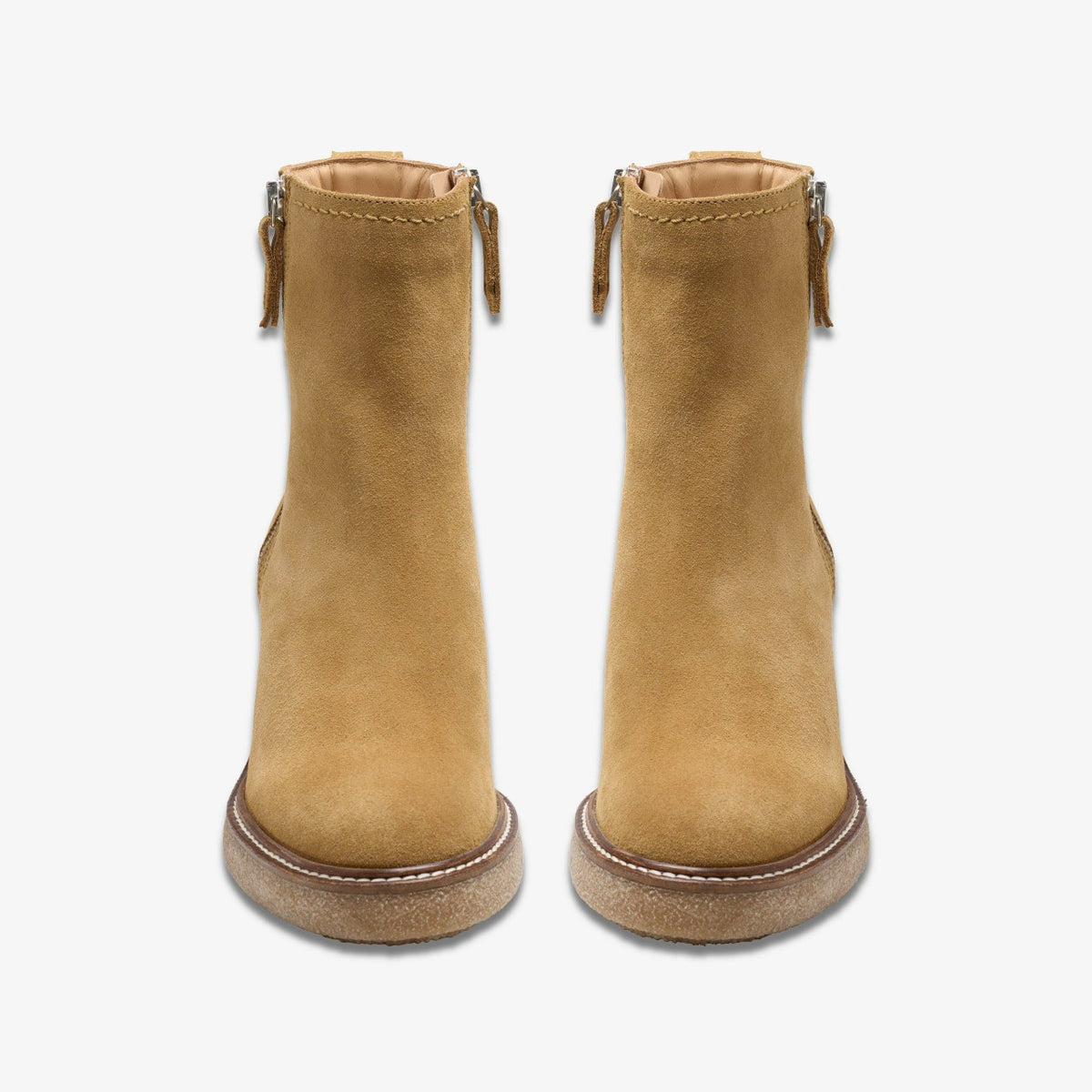 Cassiano Zip Ankle Boot Light Tan Suede - Clarks Women