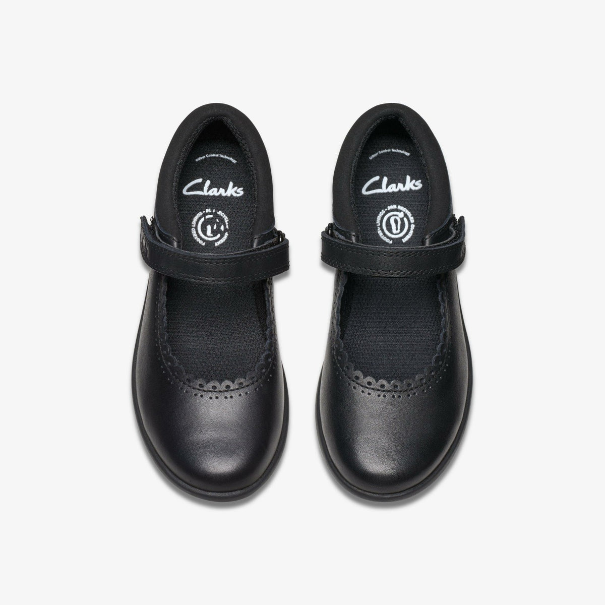 Etch Pure Kid Black Leather - Clarks Kids