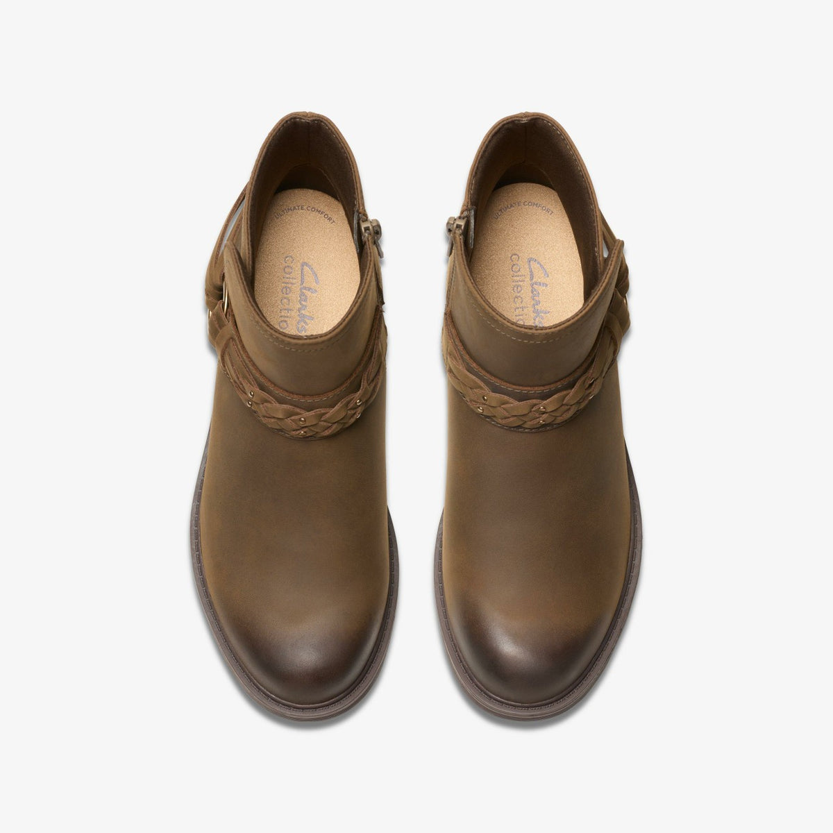 Hearth Kaylie Ankle Boot Mushroom Oily - Clarks Women