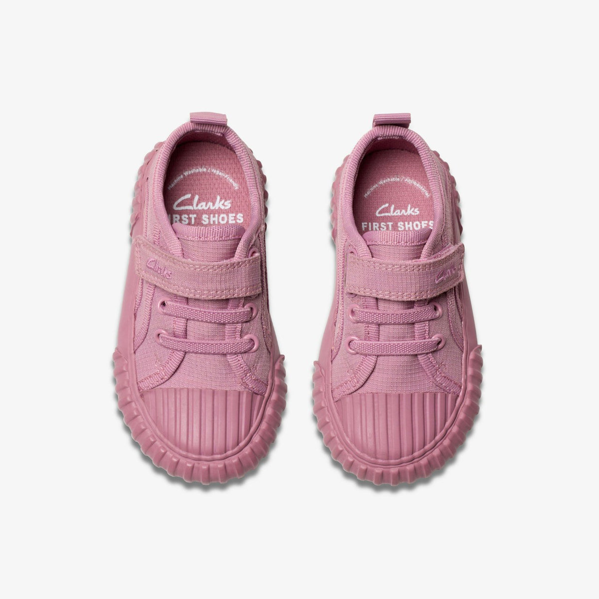Foxing Stitch Toddler Pink Fabric - Clarks Kids|Babies