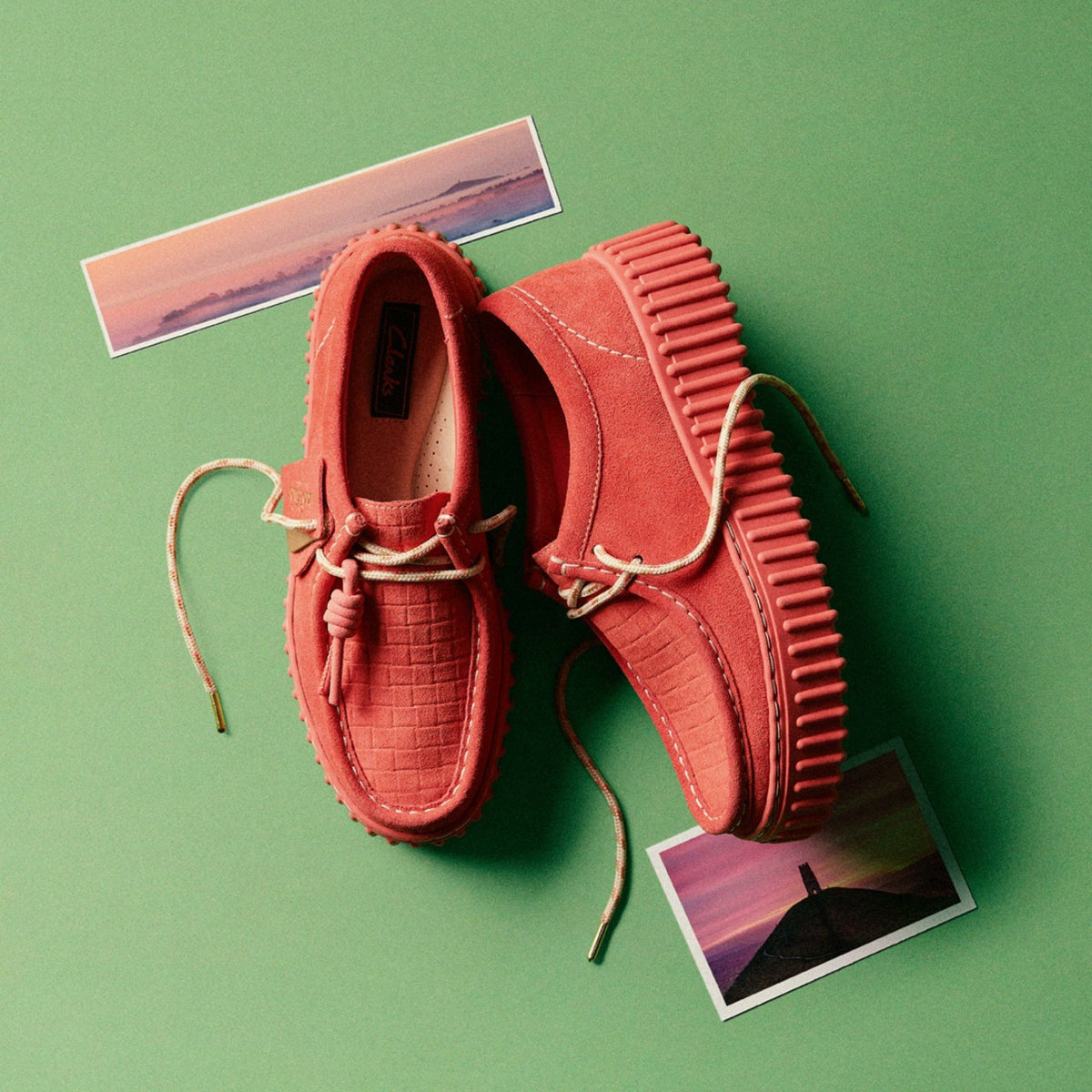 Torhill Bee Coral Suede - Clarks Women