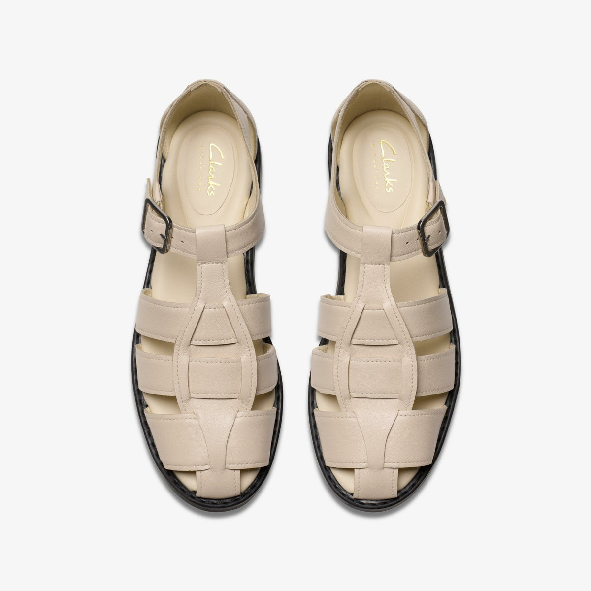 Hana Sun Off White Leather - Clarks Women