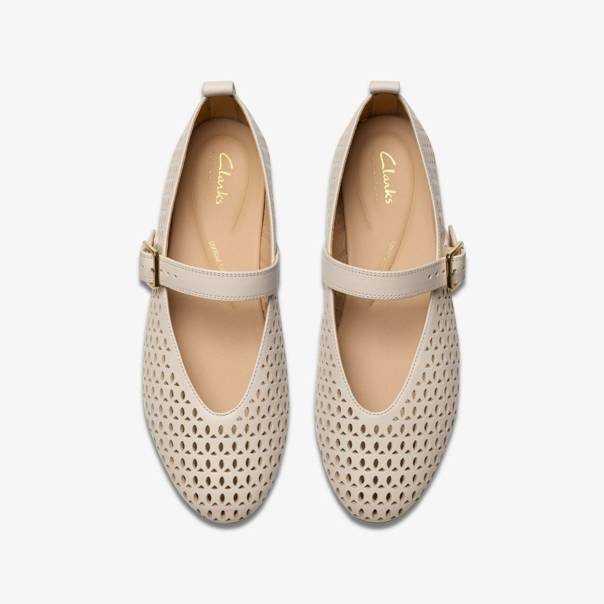 Fawna Jane Cream Leather - Clarks Women