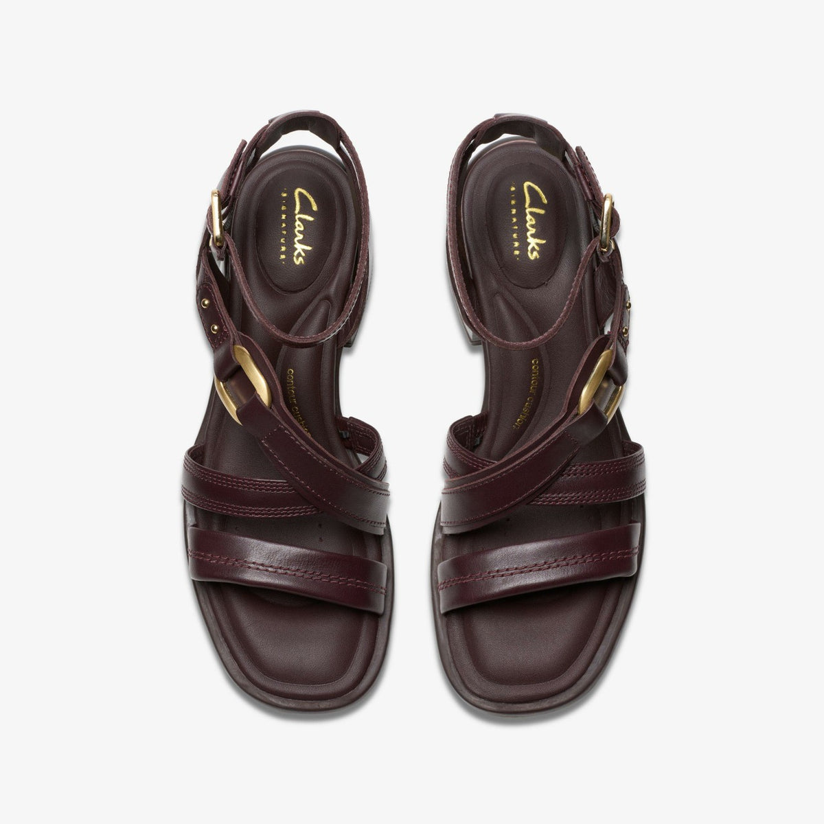Morwyn Strap Wine Leather - Clarks Women