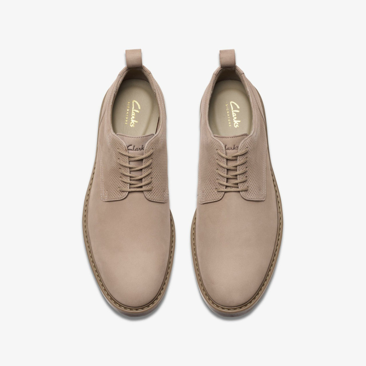 Aldwin Lace Grey Nubuck - Clarks Men