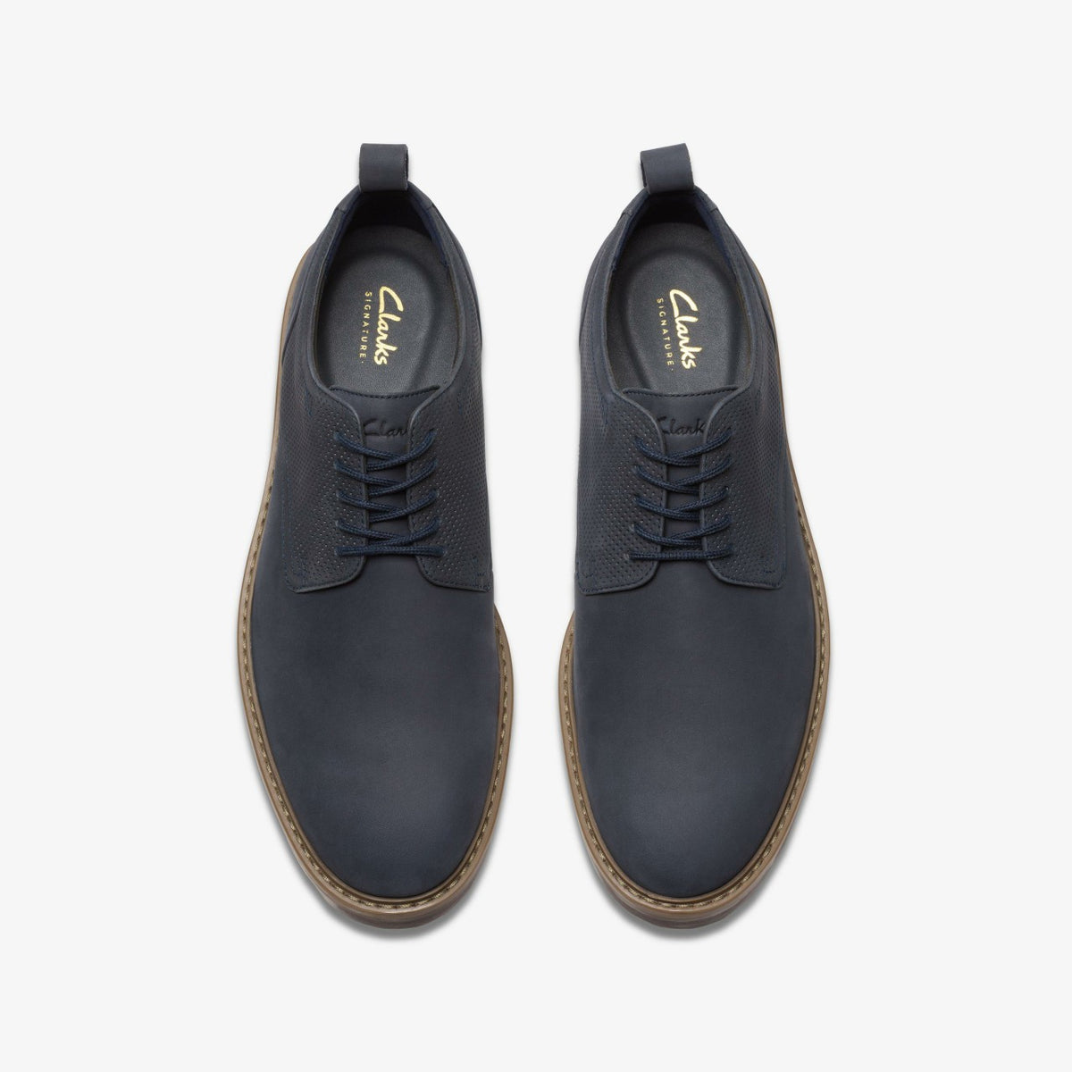 Aldwin Lace Navy Nubuck - Clarks Men