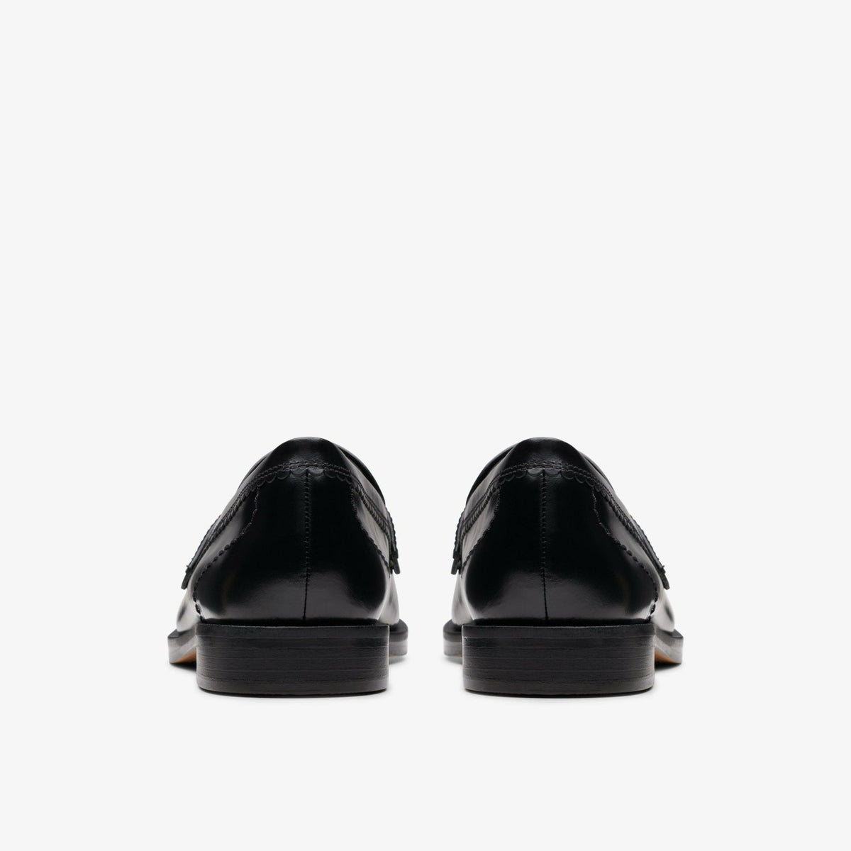 Straven Edge Black Leather - Clarks Women