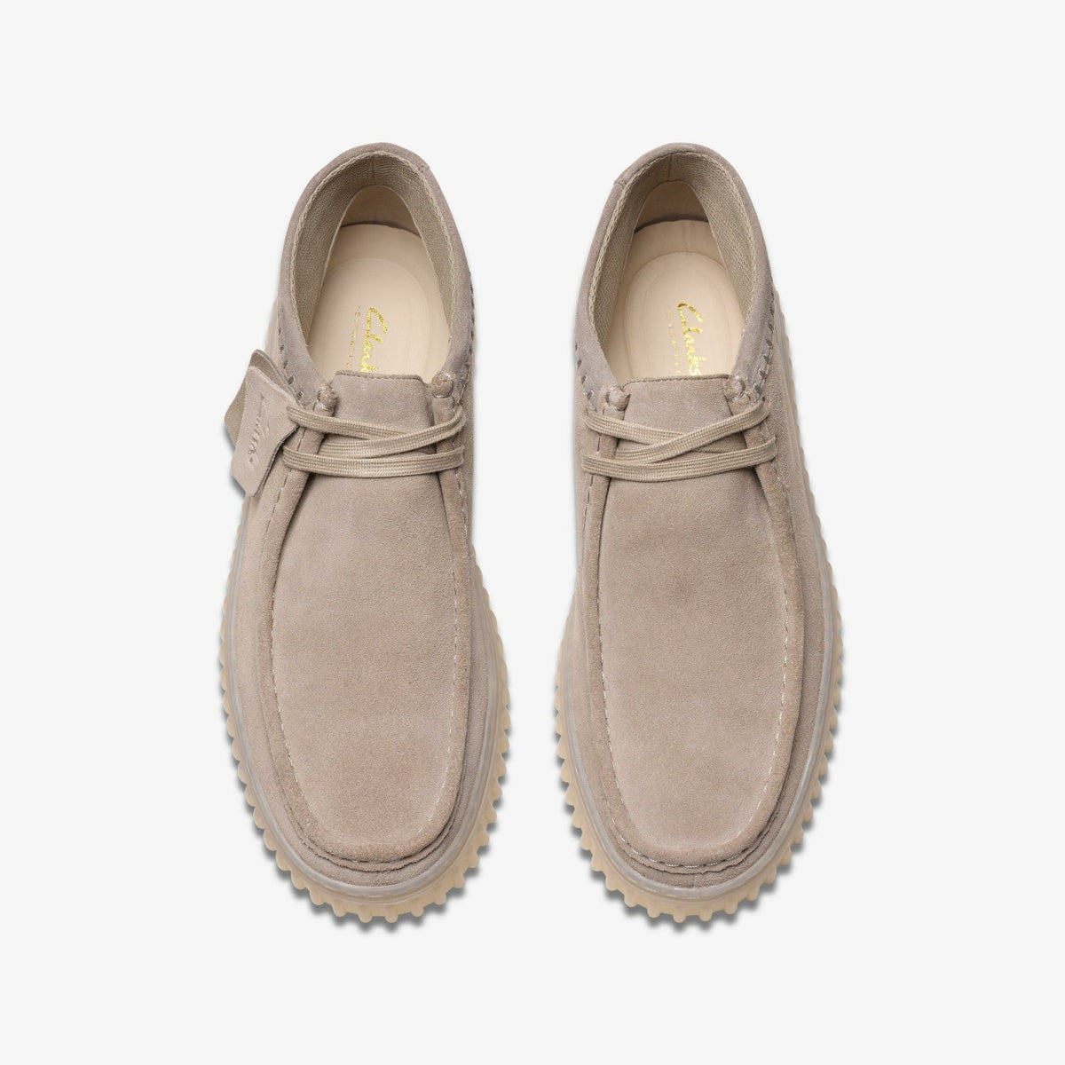 Torhill Hi Light Grey Suede - Clarks Men