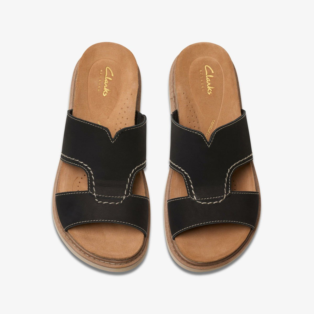 Arwell Walk Black Nubuck - Clarks Women