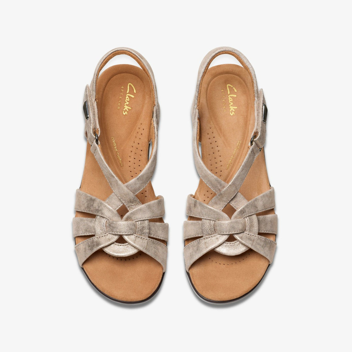 Tuleah Cross Metallic Leather - Clarks Women