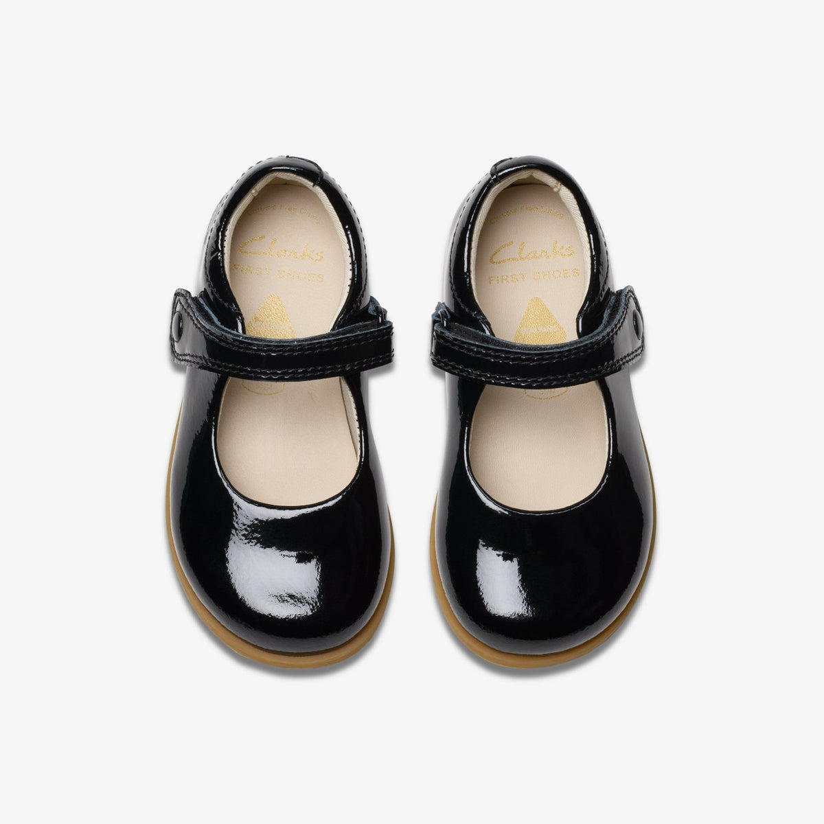 Drew Tap Toddler Black Patent - Clarks Kids
