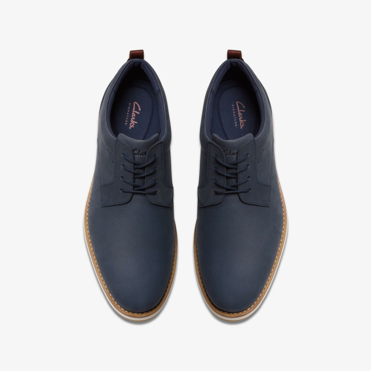 Lapford Lace Navy Nubuck - Clarks Men