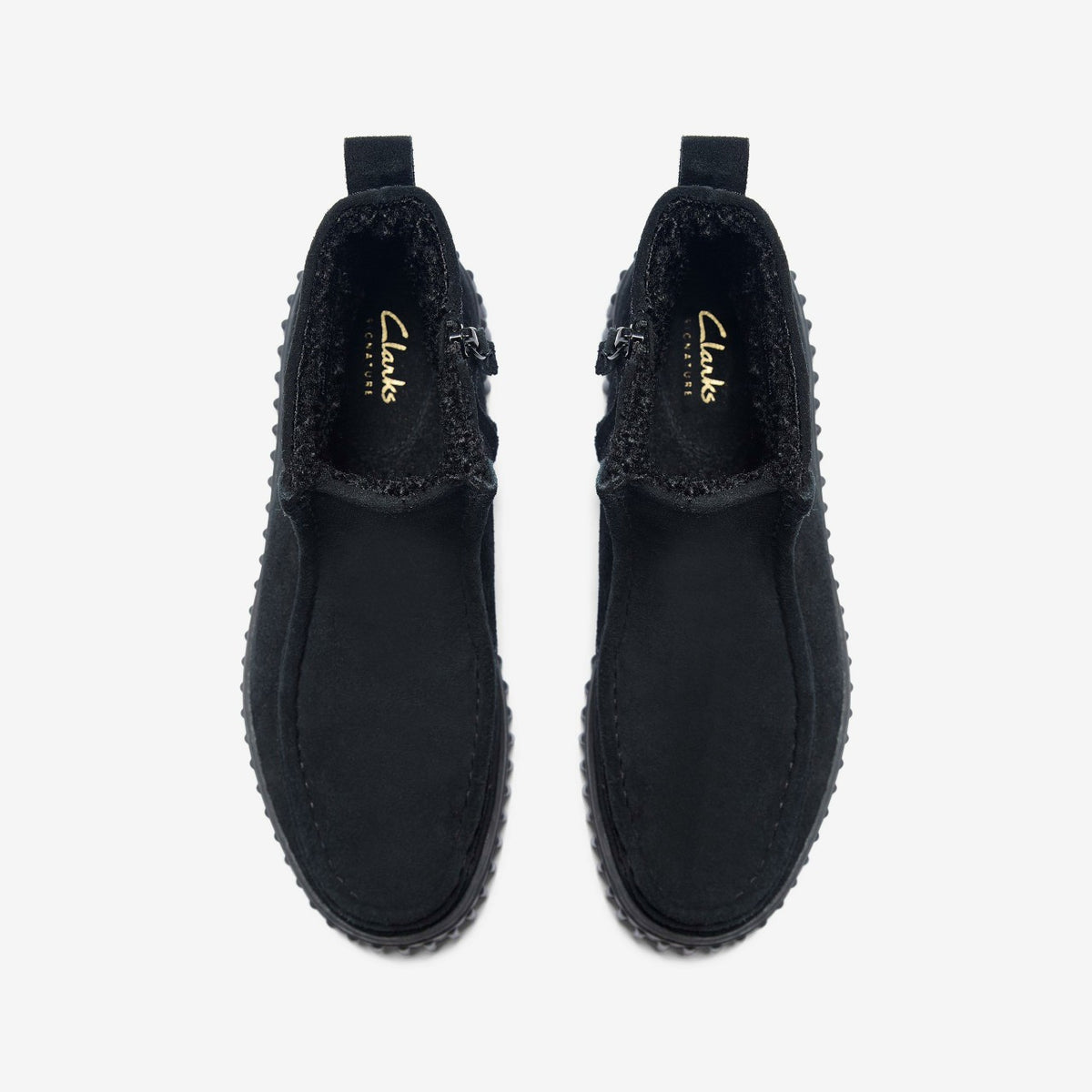 Torhill Cozy Black Warmlined Suede - Clarks Women
