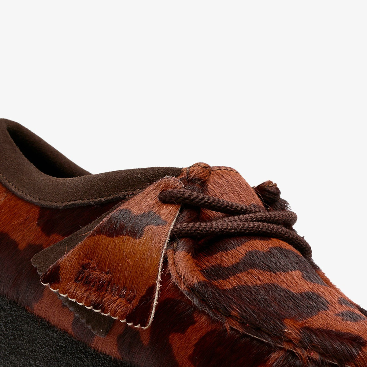 Wallabee Brown Cow Print - Clarks Women
