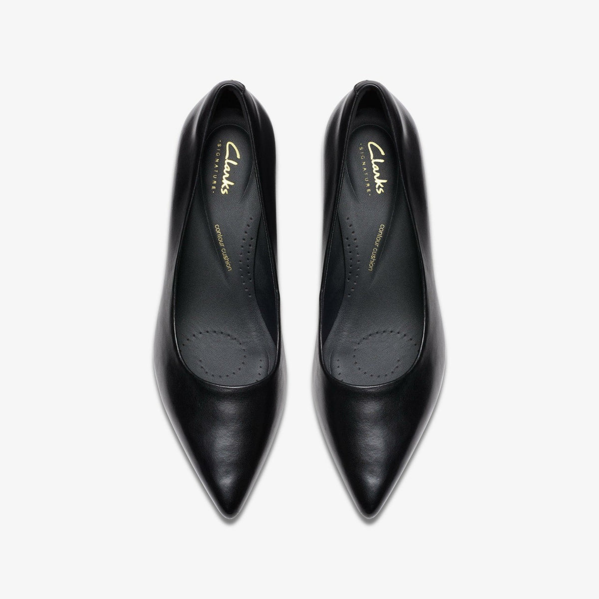 Zarey Court Black Leather - Clarks Women