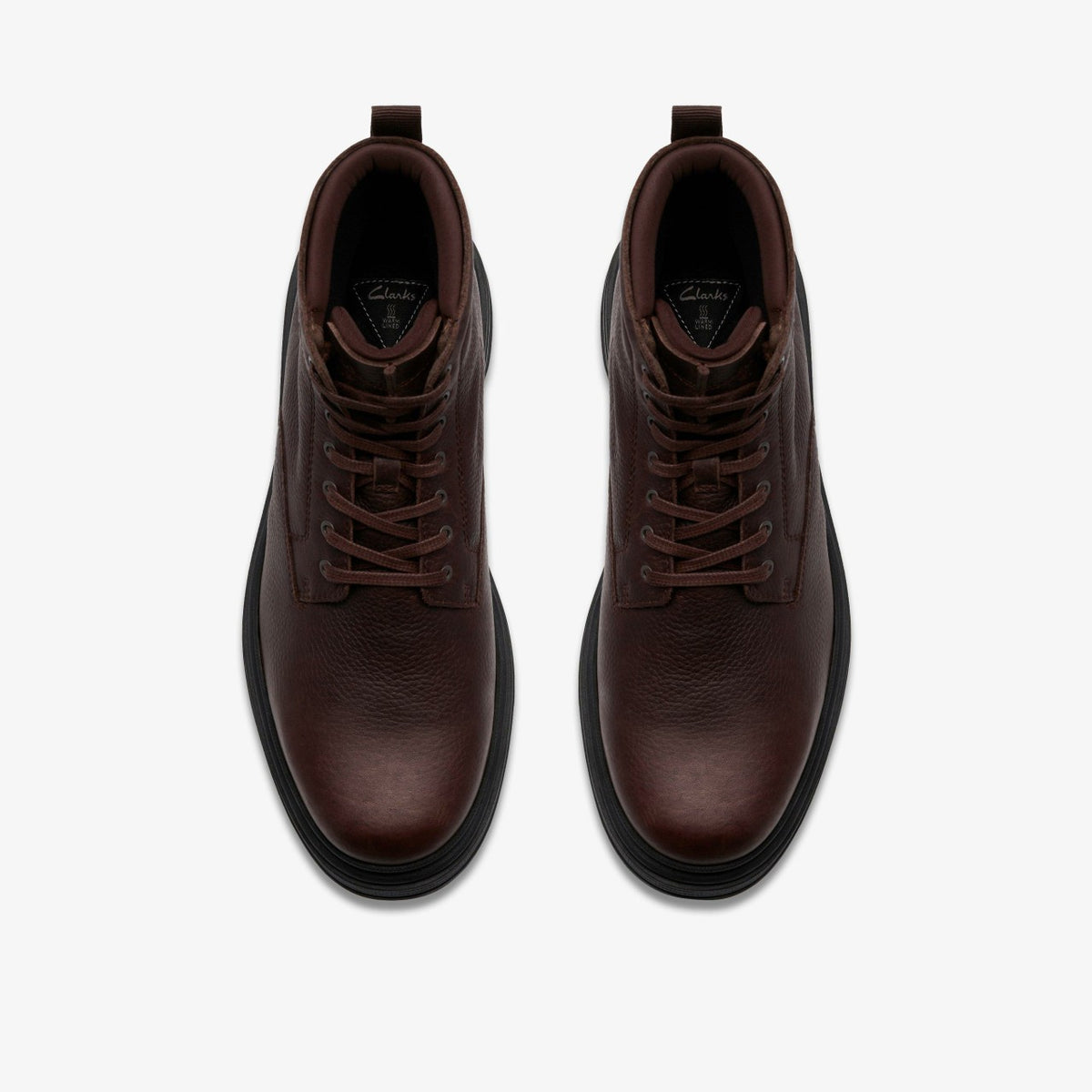 Badbury Hi Waterproof Brown Warmlined Leather - Clarks Men