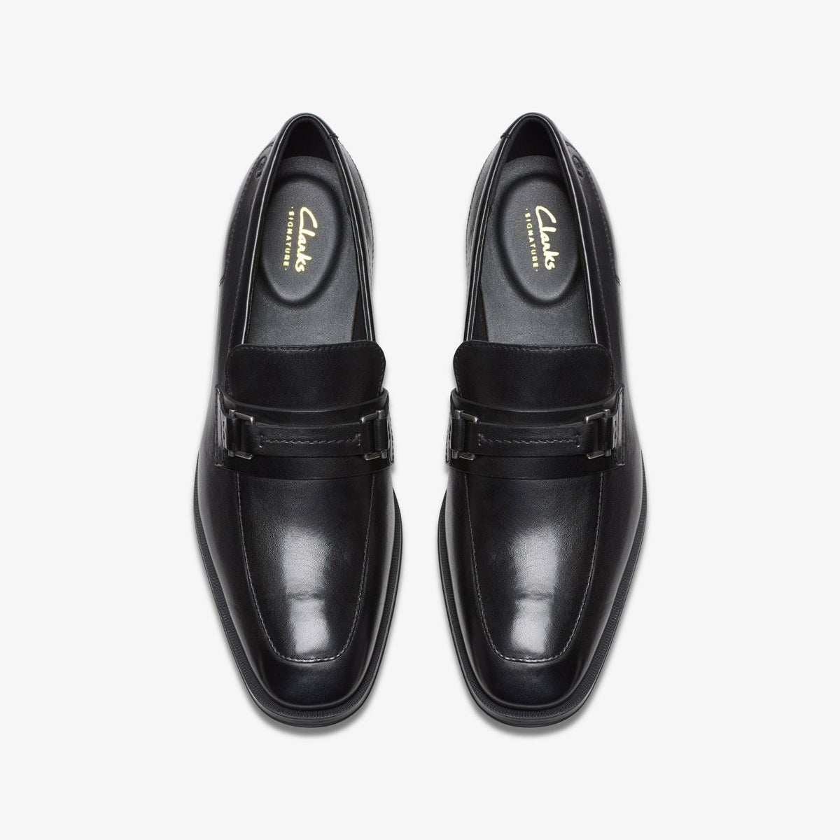 Paulton Lo Black Leather - Clarks Men