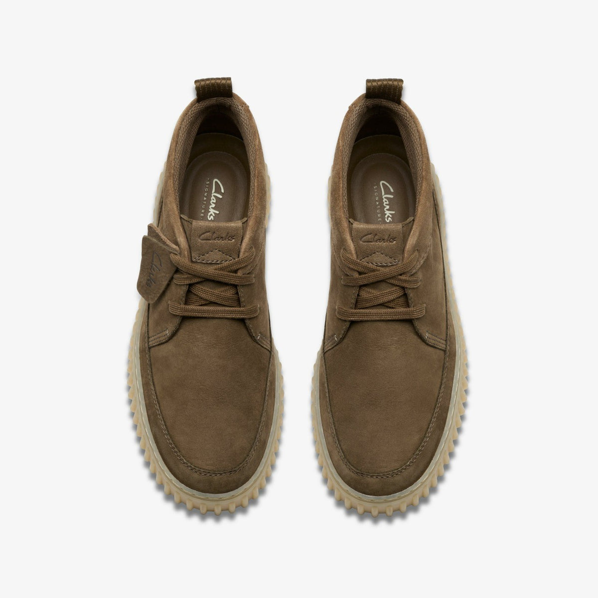 Torhill Lace Hi Khaki Nubuck - Clarks Men