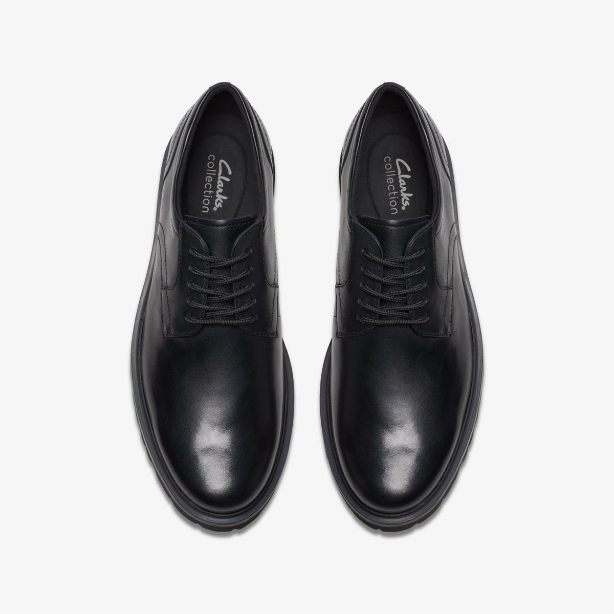 Berwick Lace Black Leather - Clarks Men
