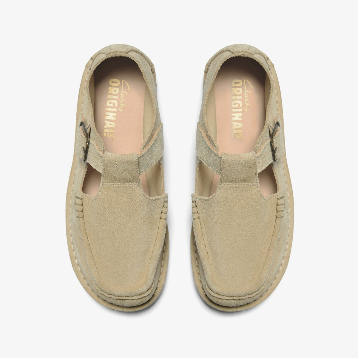 Nomad T Bar Maple Suede - Clarks Women
